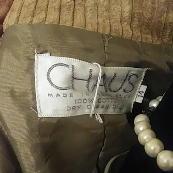 Chaus Tan Jacket Sz 14 - Picture 5 of 5